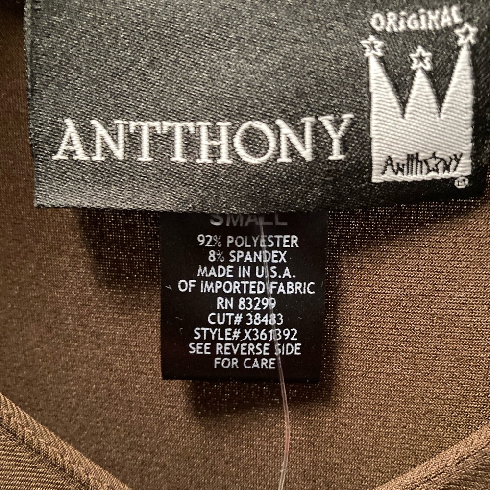 Antthony Originals Brown Tunic Rope Embroidery Detail Nashville Western Rodeo - Picture 3 of 6